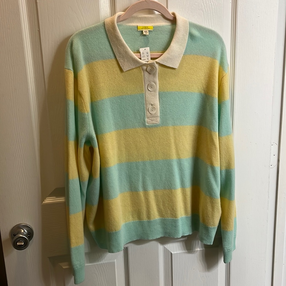 J. Crew Cashmere Striped Sweater